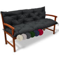 beautissu bankauflage sitzkissen rueckenkissen outdoor fuer gartenbank 150x50x50cm anthrazit polsterauflage gartenbankauflage fuer gartenmoebel bankkissen sitzauflage hollywoodschaukel flair br
