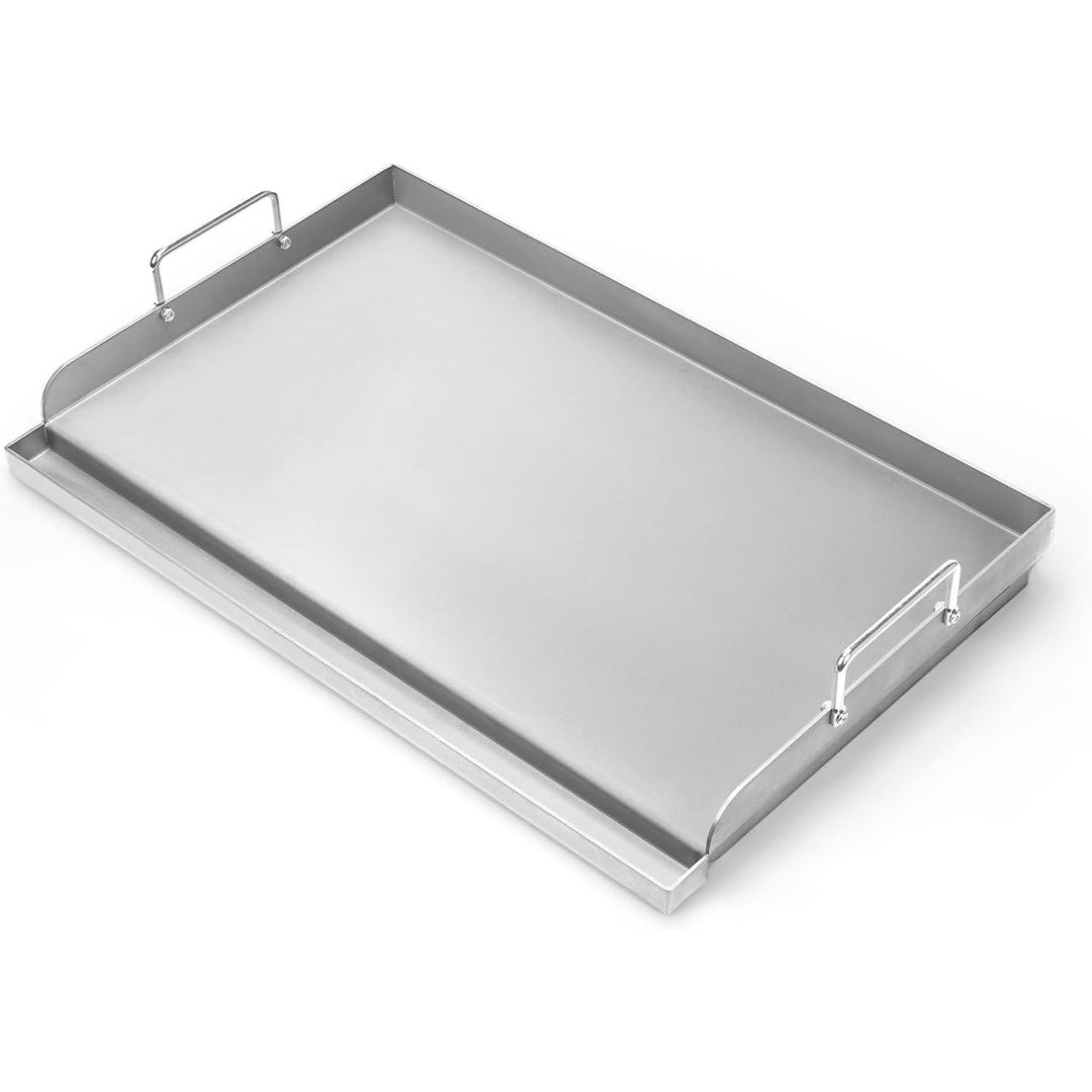 universal grill plancha grillplatte 635 x 406 cm mit abnehmbarer griff universal passend fuer gasgrill holzkohlegrillgrillpfanne fuer burger fleisch gemuese