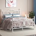 bett 140x200 mit schmetterlingsmuster kopf und fussteil metallbett weiss doppelbett 140x200 cm aus metall 265cm hohem stauraum unter dem bett kein lattenrost erforderlich einfache montage