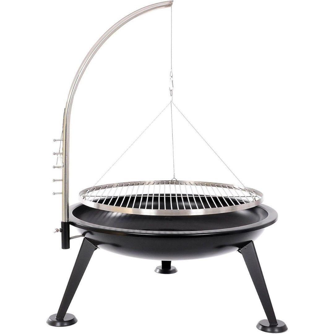 grill 80 cm schwenkgrill grill edelstahl feuerschale smoker dreibein designgrill inklusive grillrost